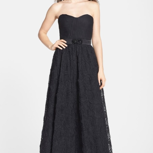 Pleat Bodice Ballgown - Prom, Wedding, Strapless - Picture 2 of 4